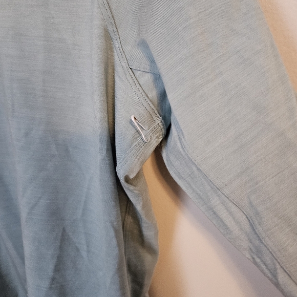 Allbirds Quarter Zip Pullover Natural Run Mid Layer Green Hush Athleisure Casual - Picture 5 of 9